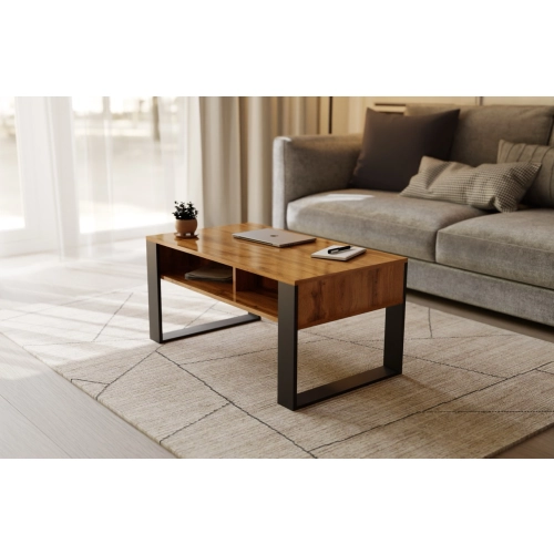 Stolik kawowy ST7 Dąb Wotan prostokątny nowoczesny loft